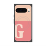 Premium Square Case with Pixelsnap［ Original - initial two tone - G pink ］