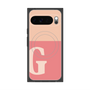Premium Square Case with Pixelsnap［ Original - initial two tone - G pink ］
