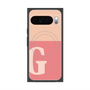 Premium Square Case with Pixelsnap［ Original - initial two tone - G pink ］