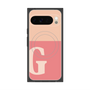 Premium Square Case with Pixelsnap［ Original - initial two tone - G pink ］