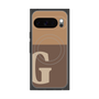 Premium Square Case with Pixelsnap［ Original - initial two tone - G brown ］