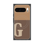 Premium Square Case with Pixelsnap［ Original - initial two tone - G brown ］