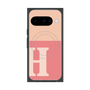 Premium Square Case with Pixelsnap［ Original - initial two tone - H pink ］