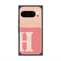 Premium Square Case with Pixelsnap［ Original - initial two tone - H pink ］