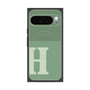 Premium Square Case with Pixelsnap［ Original - initial two tone - H green ］