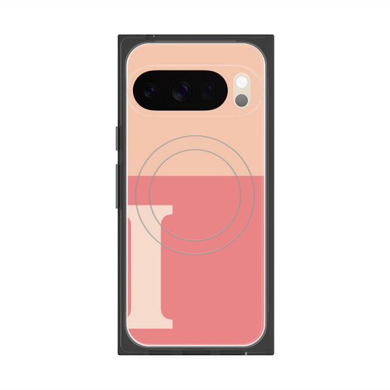 Premium Square Case with Pixelsnap［ Original - initial two tone - I pink ］