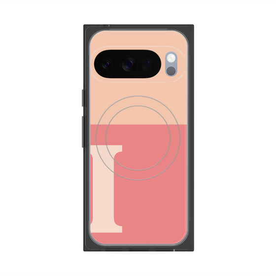 Premium Square Case with Pixelsnap［ Original - initial two tone - I pink ］