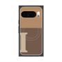 Premium Square Case with Pixelsnap［ Original - initial two tone - I brown ］