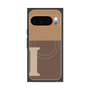 Premium Square Case with Pixelsnap［ Original - initial two tone - I brown ］