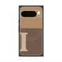 Premium Square Case with Pixelsnap［ Original - initial two tone - I brown ］