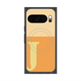 Premium Square Case with Pixelsnap［ Original - initial two tone - J orange ］