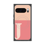 Premium Square Case with Pixelsnap［ Original - initial two tone - J pink ］