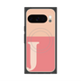 Premium Square Case with Pixelsnap［ Original - initial two tone - J pink ］
