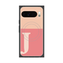 Premium Square Case with Pixelsnap［ Original - initial two tone - J pink ］