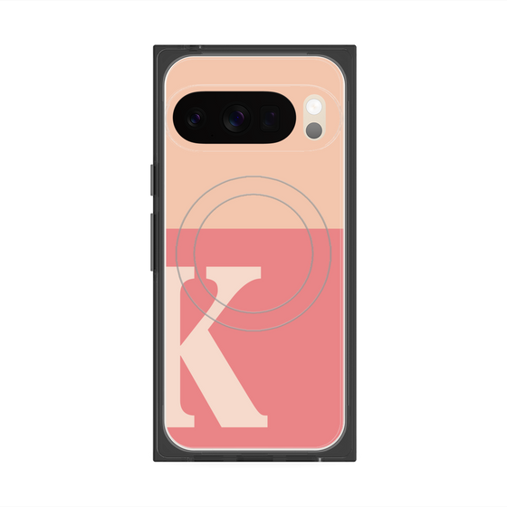 Premium Square Case with Pixelsnap［ Original - initial two tone - K pink ］
