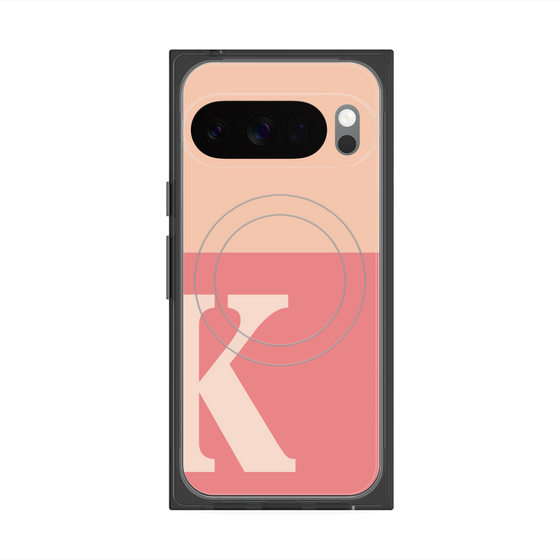Premium Square Case with Pixelsnap［ Original - initial two tone - K pink ］