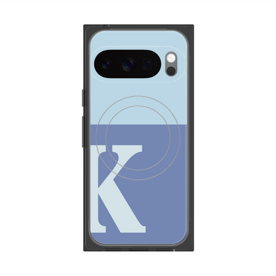 Premium Square Case with Pixelsnap［ Original - initial two tone - K blue ］