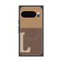 Premium Square Case with Pixelsnap［ Original - initial two tone - L brown ］