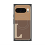 Premium Square Case with Pixelsnap［ Original - initial two tone - L brown ］