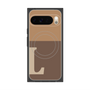 Premium Square Case with Pixelsnap［ Original - initial two tone - L brown ］