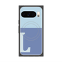 Premium Square Case with Pixelsnap［ Original - initial two tone - L blue ］