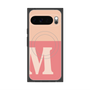 Premium Square Case with Pixelsnap［ Original - initial two tone - M pink ］