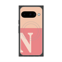 Premium Square Case with Pixelsnap［ Original - initial two tone - N pink ］