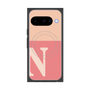 Premium Square Case with Pixelsnap［ Original - initial two tone - N pink ］