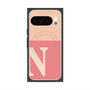 Premium Square Case with Pixelsnap［ Original - initial two tone - N pink ］