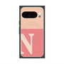 Premium Square Case with Pixelsnap［ Original - initial two tone - N pink ］
