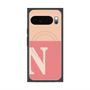 Premium Square Case with Pixelsnap［ Original - initial two tone - N pink ］