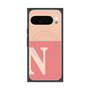 Premium Square Case with Pixelsnap［ Original - initial two tone - N pink ］