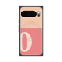 Premium Square Case with Pixelsnap［ Original - initial two tone - O pink ］