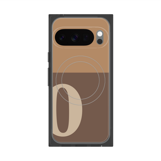 Premium Square Case with Pixelsnap［ Original - initial two tone - O brown ］