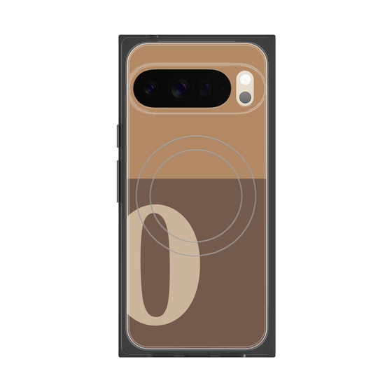 Premium Square Case with Pixelsnap［ Original - initial two tone - O brown ］