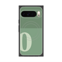 Premium Square Case with Pixelsnap［ Original - initial two tone - O green ］