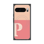 Premium Square Case with Pixelsnap［ Original - initial two tone - P pink ］