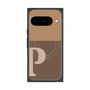 Premium Square Case with Pixelsnap［ Original - initial two tone - P brown ］