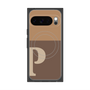 Premium Square Case with Pixelsnap［ Original - initial two tone - P brown ］