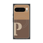 Premium Square Case with Pixelsnap［ Original - initial two tone - P brown ］