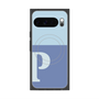 Premium Square Case with Pixelsnap［ Original - initial two tone - P blue ］