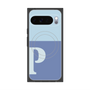 Premium Square Case with Pixelsnap［ Original - initial two tone - P blue ］