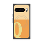 Premium Square Case with Pixelsnap［ Original - initial two tone - Q orange ］