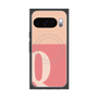 Premium Square Case with Pixelsnap［ Original - initial two tone - Q pink ］