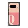 Premium Square Case with Pixelsnap［ Original - initial two tone - Q pink ］