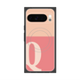 Premium Square Case with Pixelsnap［ Original - initial two tone - Q pink ］