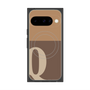 Premium Square Case with Pixelsnap［ Original - initial two tone - Q brown ］