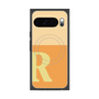 Premium Square Case with Pixelsnap［ Original - initial two tone - R orange ］