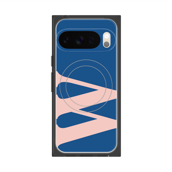 Premium Square Case with Pixelsnap［ Original - initial color - W navy ］