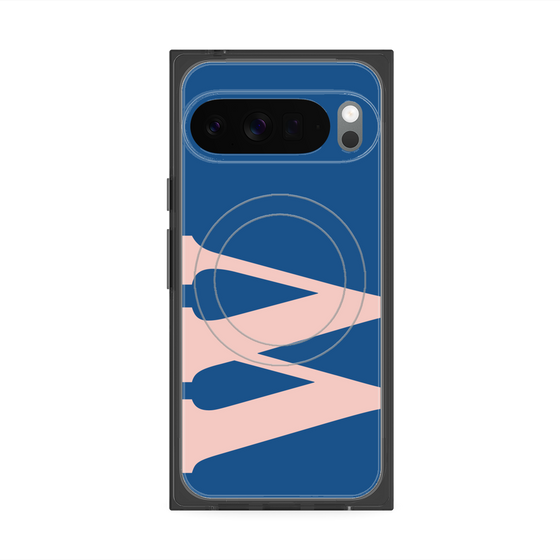 Premium Square Case with Pixelsnap［ Original - initial color - W navy ］